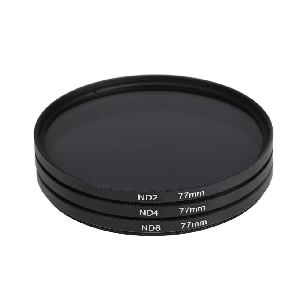 Lightdow 3 in 1 Lens Filter Kit - ND2, ND4, ND8 Filters, 49mm-82mm Sizes for Nikon, Sony, Pentax, Canon Cameras