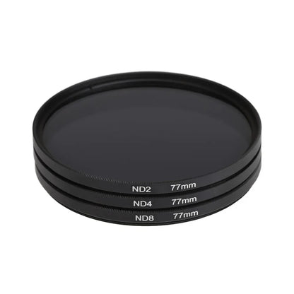 Lightdow 3 in 1 Lens Filter Kit - ND2, ND4, ND8 Filters, 49mm-82mm Sizes for Nikon, Sony, Pentax, Canon Cameras