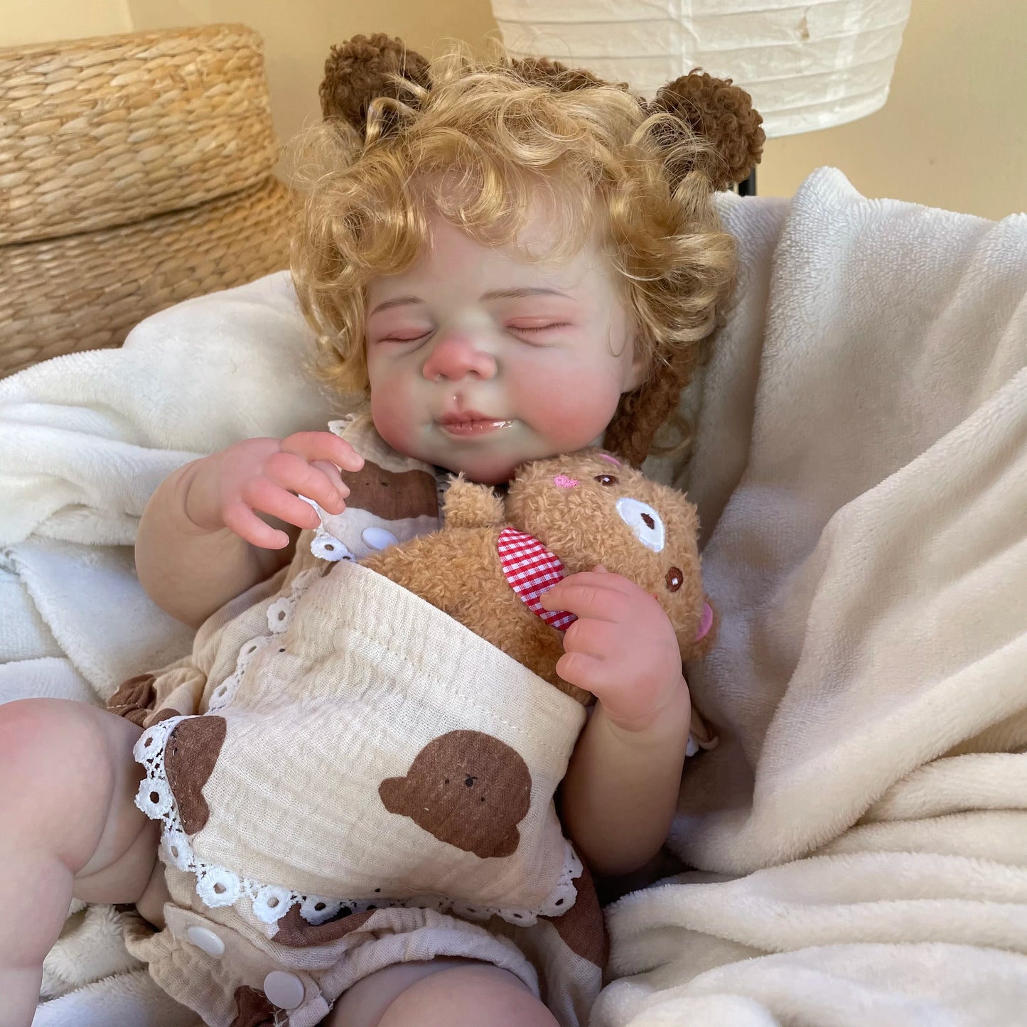 45cm Reborn Baby Doll - Silicone Vinyl Newborn Doll with Realistic Details