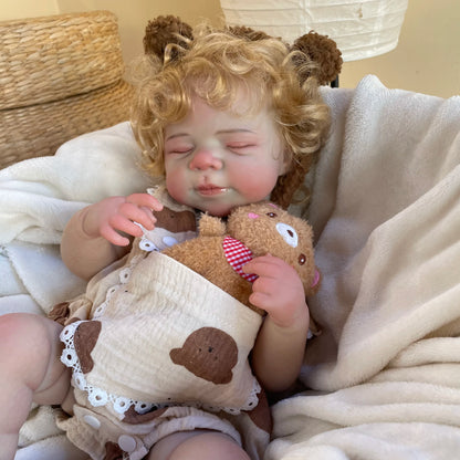 45cm Reborn Baby Doll - Silicone Vinyl Newborn Doll with Realistic Details