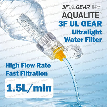 Mini Portable Water Filter Bottle - Outdoor Purification System for Camping, Hiking, Survival & Emergency Use