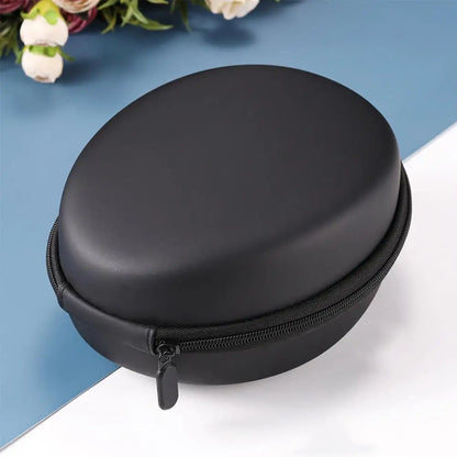 Shockproof Black Headphone Carrying Case – Portable Travel Pouch for Earphones & Headsets