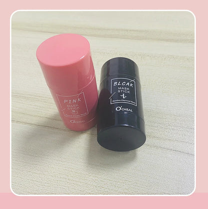 Green Tea & Honey Peach Facial Mask Stick – Pore Cleansing, Moisturizing & Charcoal Mud Mask