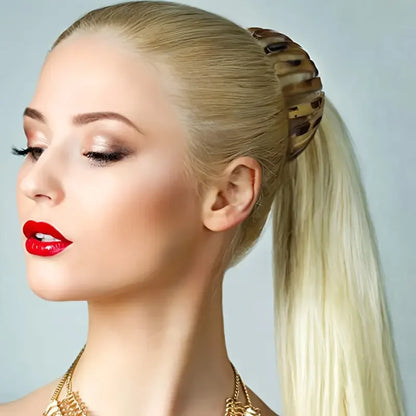 Bird’s Nest Hair Clip - Retro Geometric Elastic Ponytail & Bun Hair Accessory for Women