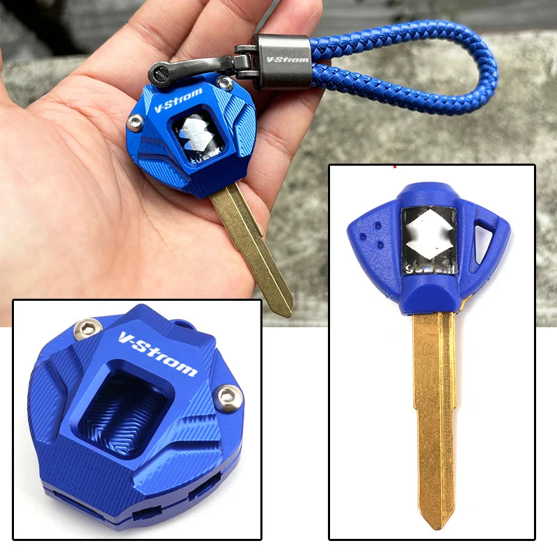 Motorcycle Key Cover Case for Suzuki V-Strom 650/1000/1050XT – Durable Key Shell Protector for DL650 & DL1000 Models