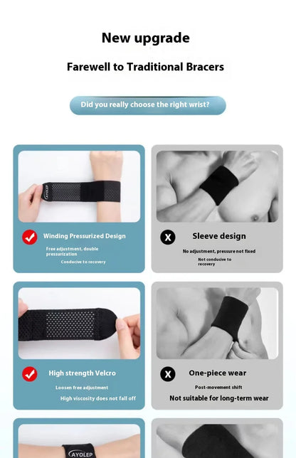 High-Quality Elastic Hand Bandage — Sport Wristband Support Brace Wrap for Gym, Carpal Tunnel, and Injury Prevention
