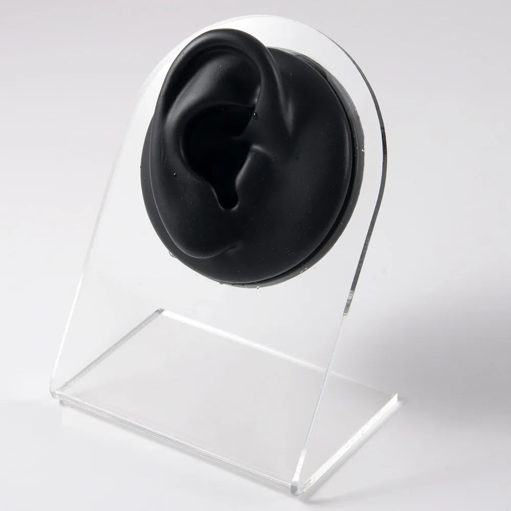 Soft Silicone 1:1 Simulation Body Piercing Practice Model – Ear, Nose, Navel & Nipple Display Stand for Jewelry Training & Teaching Accessories