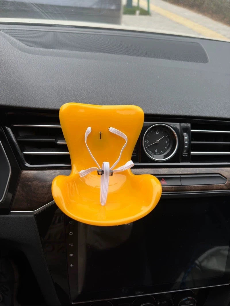 Labubu Car Doll Safety Seat – Kawaii Plush Aromatherapy Air Freshener for Ob11 & Dolls up to 18cm