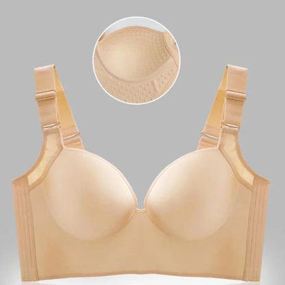 Wireless Push-Up Bra for Women – Full Coverage Adjustable Plus Size Lingerie (38-50 C-E)