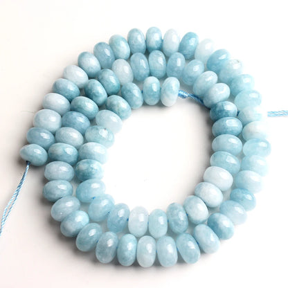 Natural Stone Rondelle Beads - 5x8mm Tourmaline, Citrine & Quartz Loose Beads for DIY Bracelets
