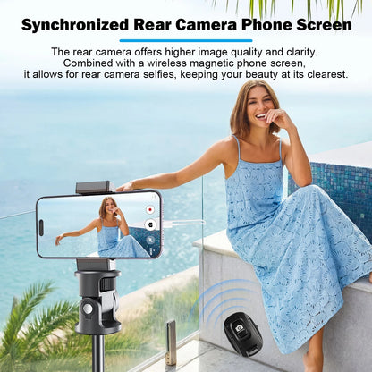 Phone Vlog Selfie Monitor - Rear Camera Screen Holder Clip Mount for iPhone Live Streaming