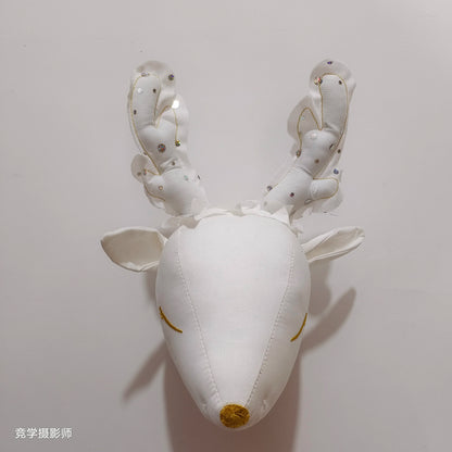 Handmade 3D Felt Animal Heads — Elephant & Swan Wall Hanging Decor for Nursery & Kids’ Bedroom
