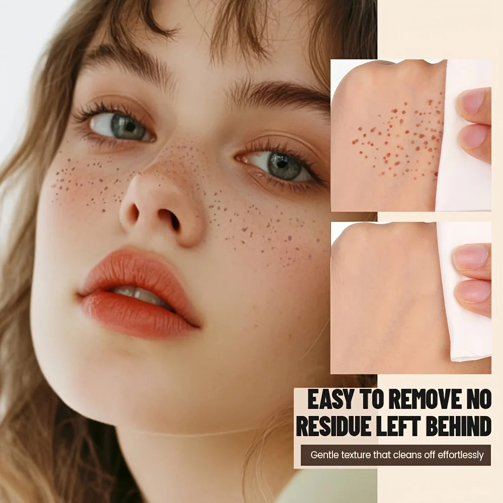 Waterproof Freckle Stamp Pen - Natural Dot Freckles Makeup Tool with Long-Lasting Sweatproof Finish for Beginners