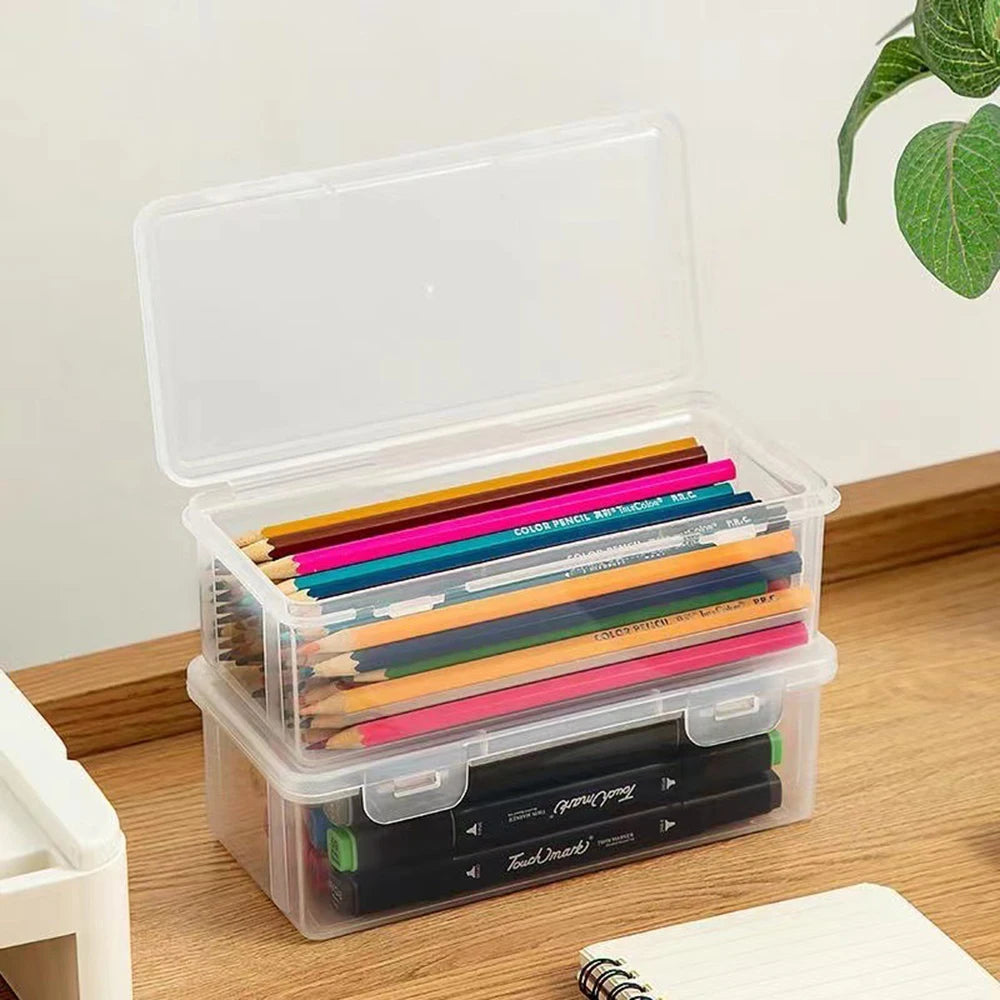 Translucent Pencil Case – Large Capacity, Lightweight & Convenient Pen Box for School Supplies Storage
