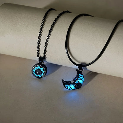 Luminous 100 Languages I Love You Necklace - Glow in the Dark Couple Pendant Gift