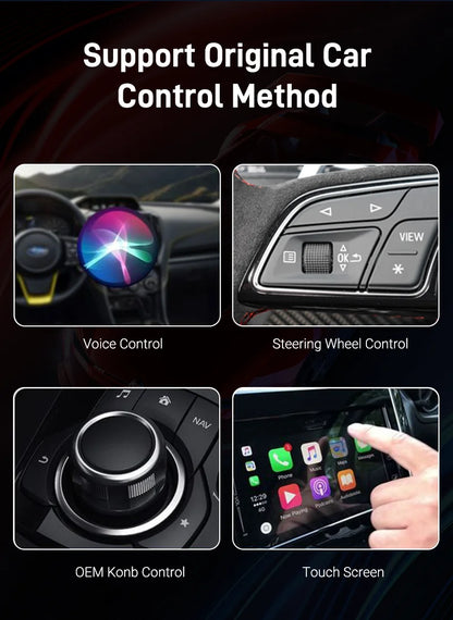 2025 Wired to Wireless CarPlay 2 in 1 Mini Adapter – Android Auto Smart Box, Plug & Play, OTA Update, Universal Compatibility