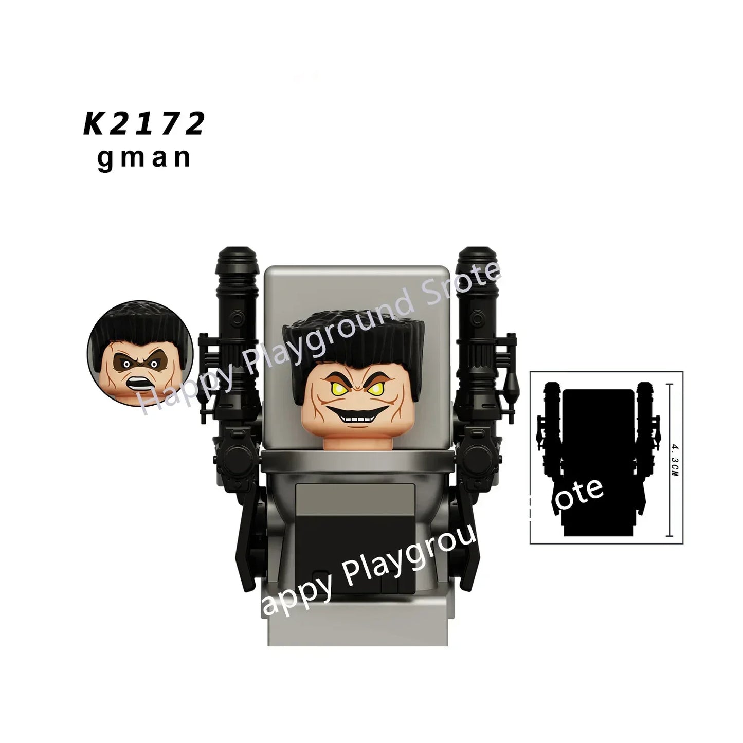 KDL Skibidi Toilet Man Anime Block Figures – TVMan, Titan, Cameraman & Speakerman Model Toy Gift for Kids