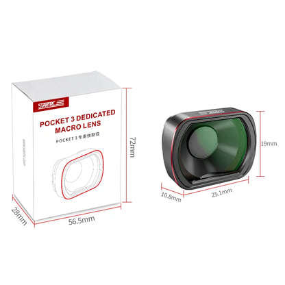 STARTRC 10X Macro Lens for DJI Osmo Pocket 3 – Magnetic HD Optical Glass Camera Filter Accessory