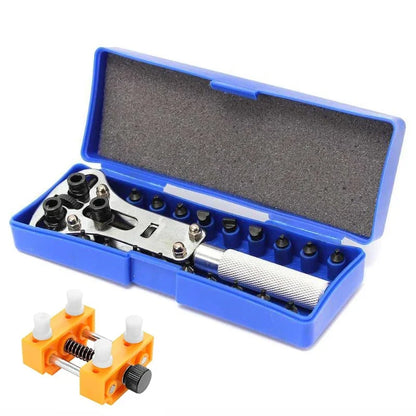 Three-Jaw Watch Case Opener – Adjustable Screw Back Remover Tool for Watchmakers