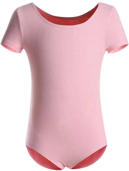 Girls Basic Short Sleeve Ballet Dance Leotard – Team Practice Dancewear