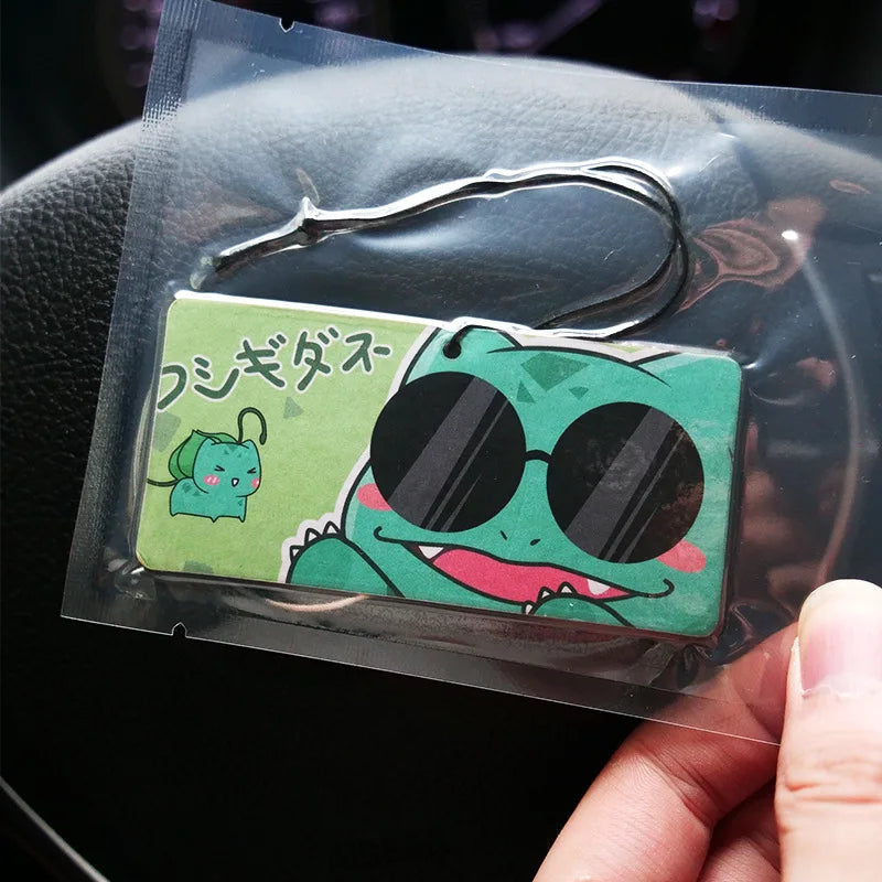 Pokemon Car Fragrance Tablets – Kawaii Anime Pikachu, Psyduck & Squirtle Pendant for Kids