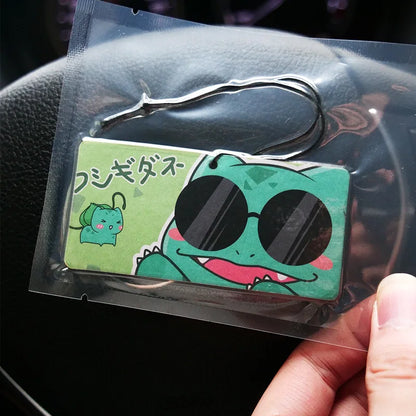 Pokemon Car Fragrance Tablets – Kawaii Anime Pikachu, Psyduck & Squirtle Pendant for Kids