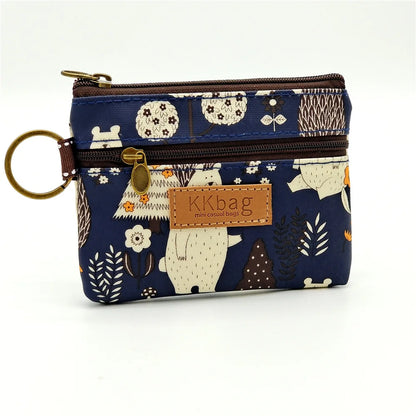 Cute Animal Zipper Wallet - Cartoon Coin Purse, Lightweight Money Bag, Key & Card Holder for Women and Students
