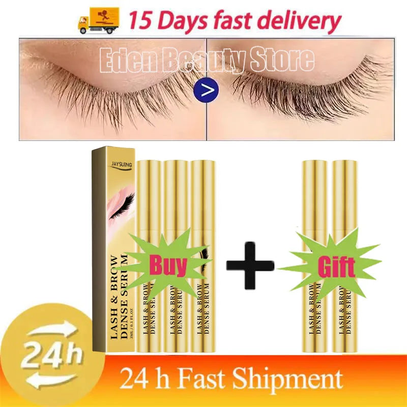 Fast Eyelash Growth Serum – 7-Day Natural Enhancer for Longer, Fuller, Thicker, Curled Lashes, Eye Care & Makeup
