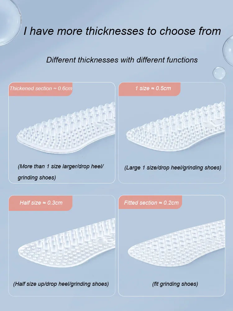Upgrade Silicone Heel Stickers - Anti-Slip Heel Grips for Women and Men, Cushioned Inserts for Foot Heel Care Protection
