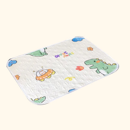 Waterproof Baby Mattress Protector – Washable Urine Mat with Cute Cartoon Design | Breathable Diaper Bedding Pad for Toddlers