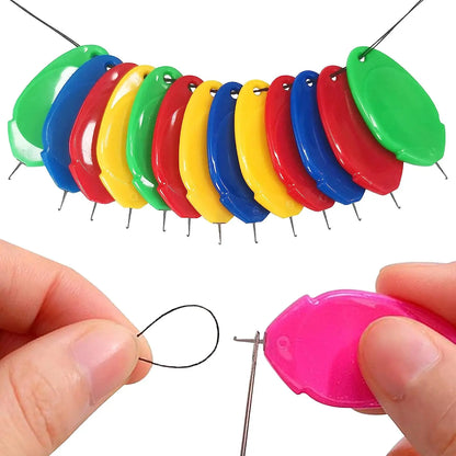 5/10Pcs Automatic Needle Threader – Easy Needlework Accessory for Elderly, DIY Hand & Machine Sewing Tools