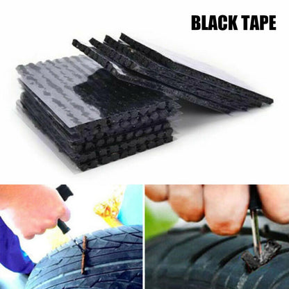 50Pcs 10cm Tubeless Tire Repair Rubber Strips - Emergency Puncture Plugs for Cars and Motorcycles, Seal Tape Repair Tool
