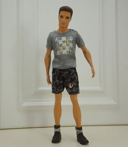 30cm Male Anime Doll Clothes – 1/6 BJD Fashion Casual Suit for KEN Dolls, DIY Reborn Toy Accessories & Gifts