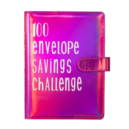 100 Envelope Challenge Binder – Savings Challenge Loose-Leaf Budget Binder with Cash Envelopes, Money Organizer System