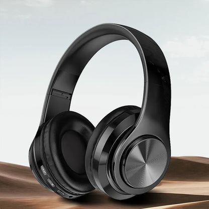 Wireless Bluetooth 5.0 Headphones – On-Ear Stereo Sound Headset with Microphone, Foldable Sports & Gaming Earphones