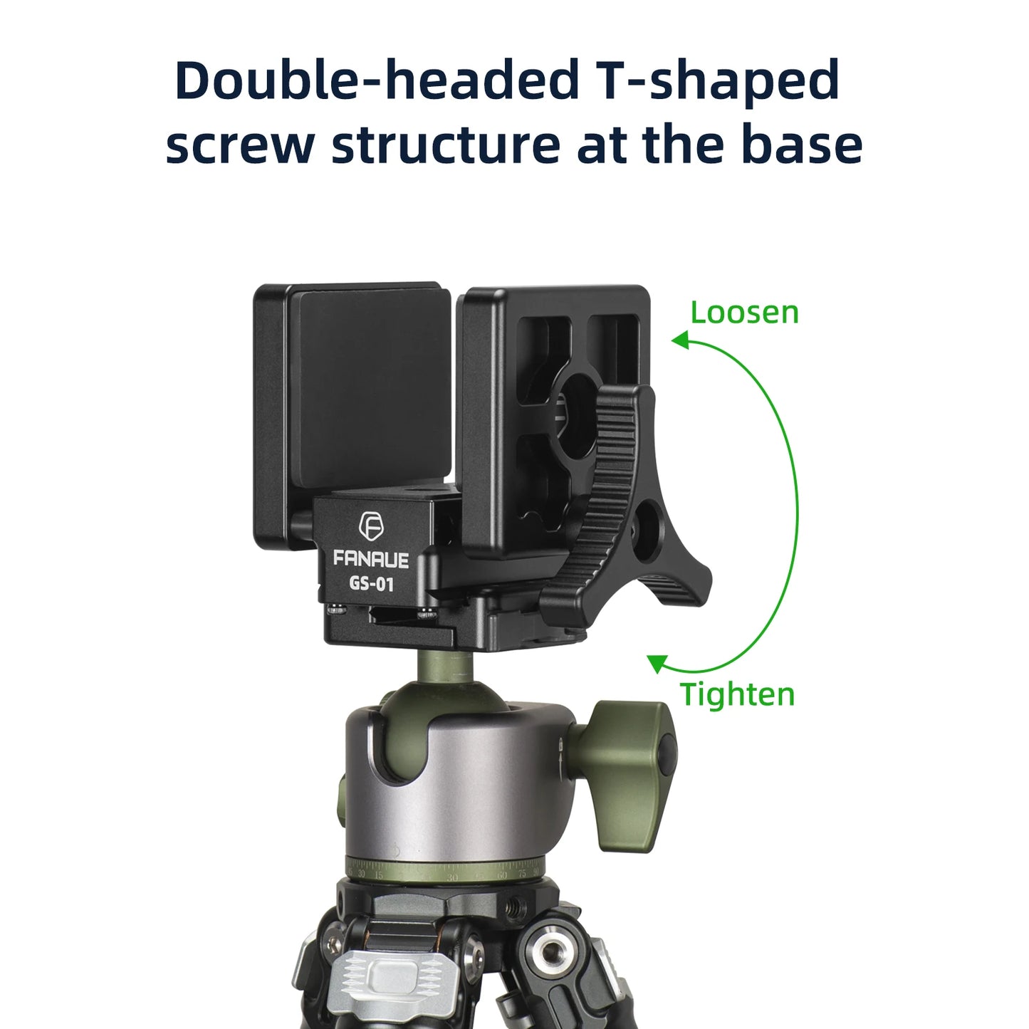 FANAUE GS-01 Saddle Mount Rifle Clamp Adapter – Hunting Tripod with Arca Swiss QR Plate