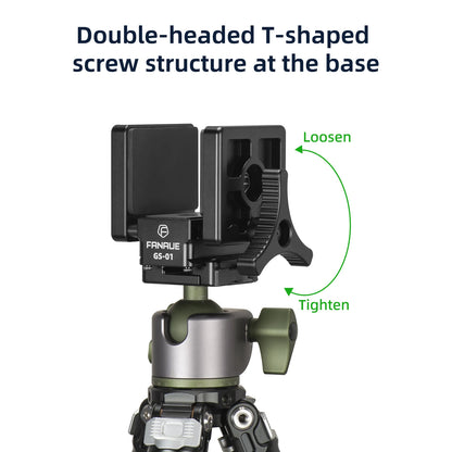 FANAUE GS-01 Saddle Mount Rifle Clamp Adapter – Hunting Tripod with Arca Swiss QR Plate