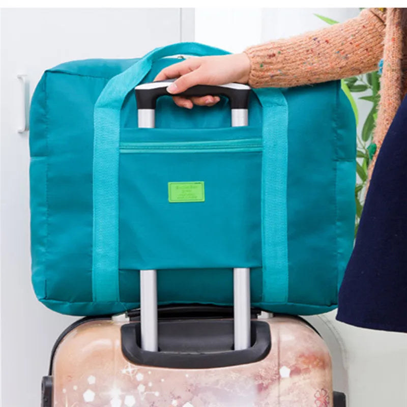 Large Capacity Waterproof Nylon Travel Bag - Portable Multi-function Hand Luggage for Business Trips