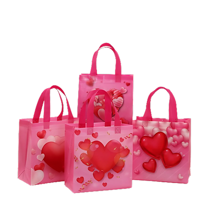 Valentine's Day Non-Woven Tote Bag: Waterproof Gift Packaging for Valentine's Day Gift Decoration