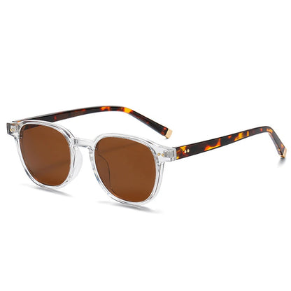 SHAUNA Retro Square Polarized Sunglasses — Fashion Rivet-Decorated Shades for Women & Men, UV400 Driving Sun Glasses