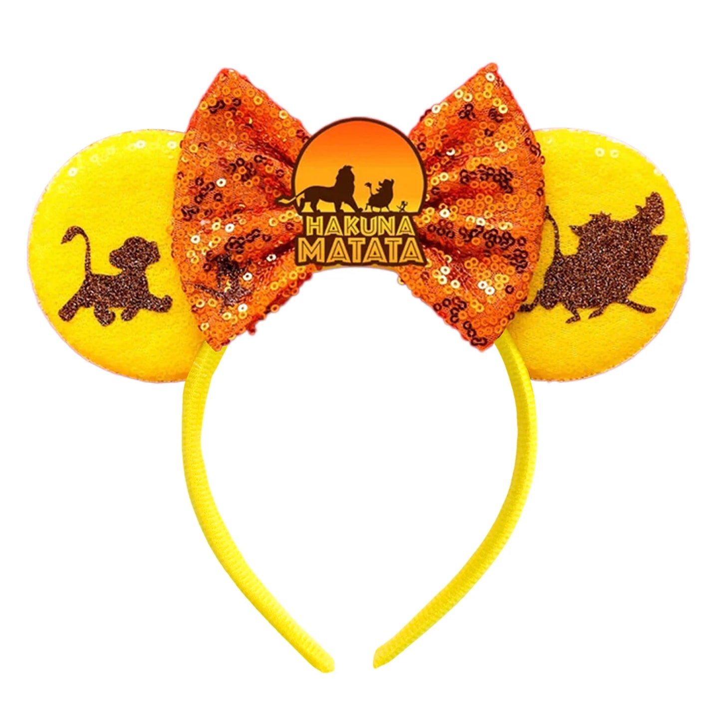 Mickey Mouse Ears Headband with Bow – Sequin Candy Cosplay Costume Party Accessory for Girls & Women, Christmas Gift