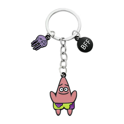 SpongeBob SquarePants Keychain - Cute Cartoon Pendant Charm, Funny Fashion Accessory Gift for Friends