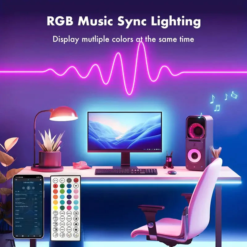 EU Plug DC24V RGB Neon LED Strip – 3535 Bluetooth Music Sync Waterproof Rope Light, 5-30M for Indoor & Outdoor Decor