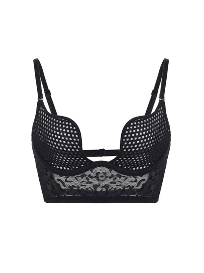 Mesh Underwire Bra - Breathable Backless Design with Multiple Wearing Styles Comfortable Lingerie Underwear