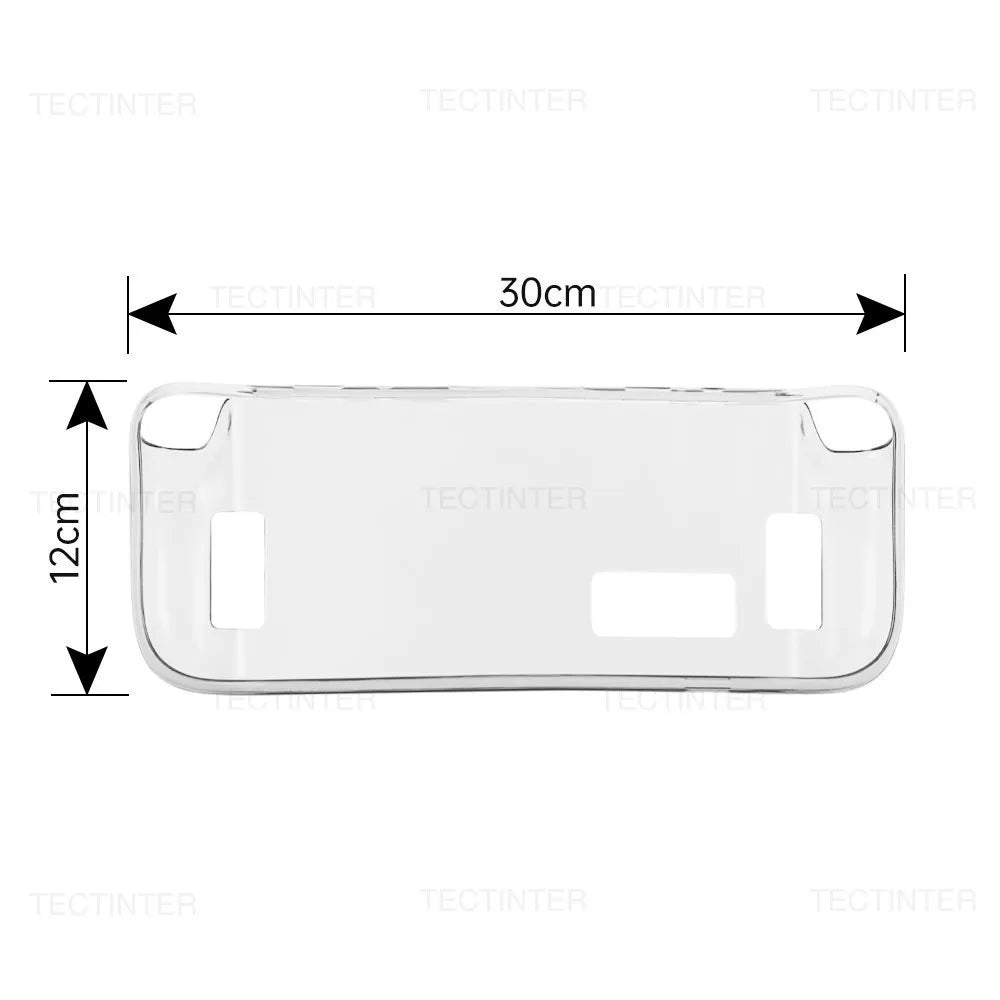 Transparent TPU Protective Case for Steam Deck – Anti-Drop Back Cover Sleeve Compatible with Steam Deck Accessories