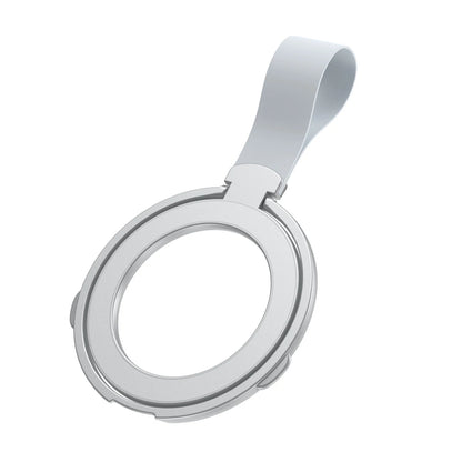 MagSafe Metal Strong Magnetic Suction Phone Holder - 360° Rotating, Folding Ring, Alloy, Portable & Universal Desktop Stand