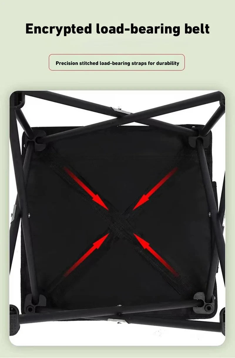 Outdoor Folding Chairs – Metal Camping & Fishing Chairs, Portable Hiking, Picnic, Beach, and Moon Sketching Stools for Tourists