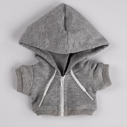 15/17cm Labubu Doll Hooded Zipper Sweatshirt Outfit Set – Stylish Ropa Accessories