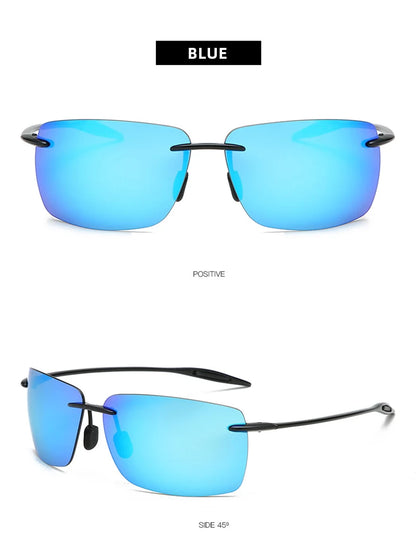 Ultralight TR90 Frameless Sunglasses — Unisex Driving & Outdoor Sports Shades