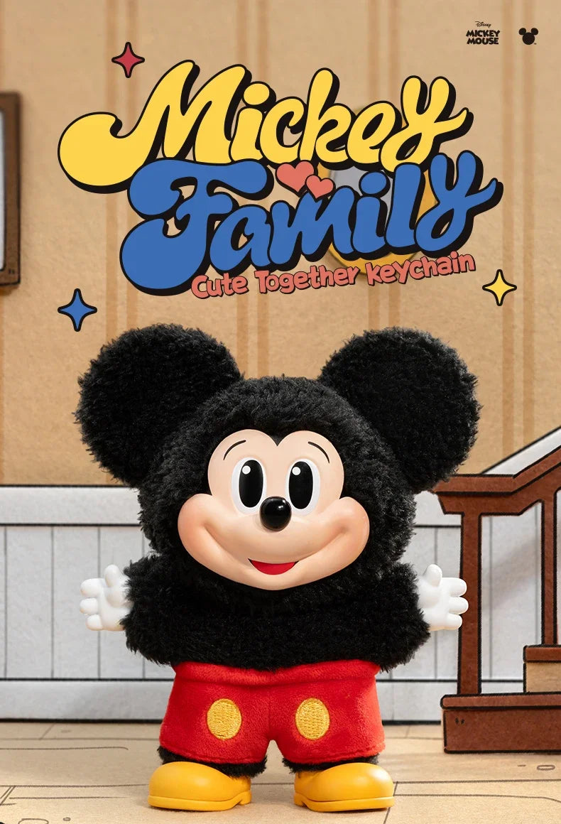 Disney Mickey Family Keychain Blind Box – Cute Minnie, Daisy & Dale Pendant Toys for Kids